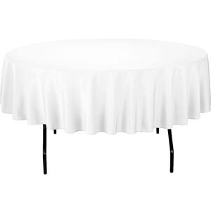 NWT 12 Pack 48-inch Round White Tablecloth Linens